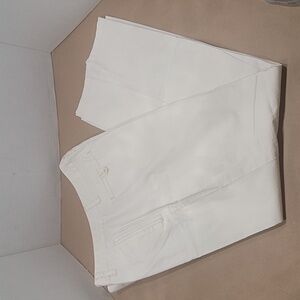 Hilfiger, Size 8, Lightweight Cream Colored Summer Pants, Wide Leg, EUC.